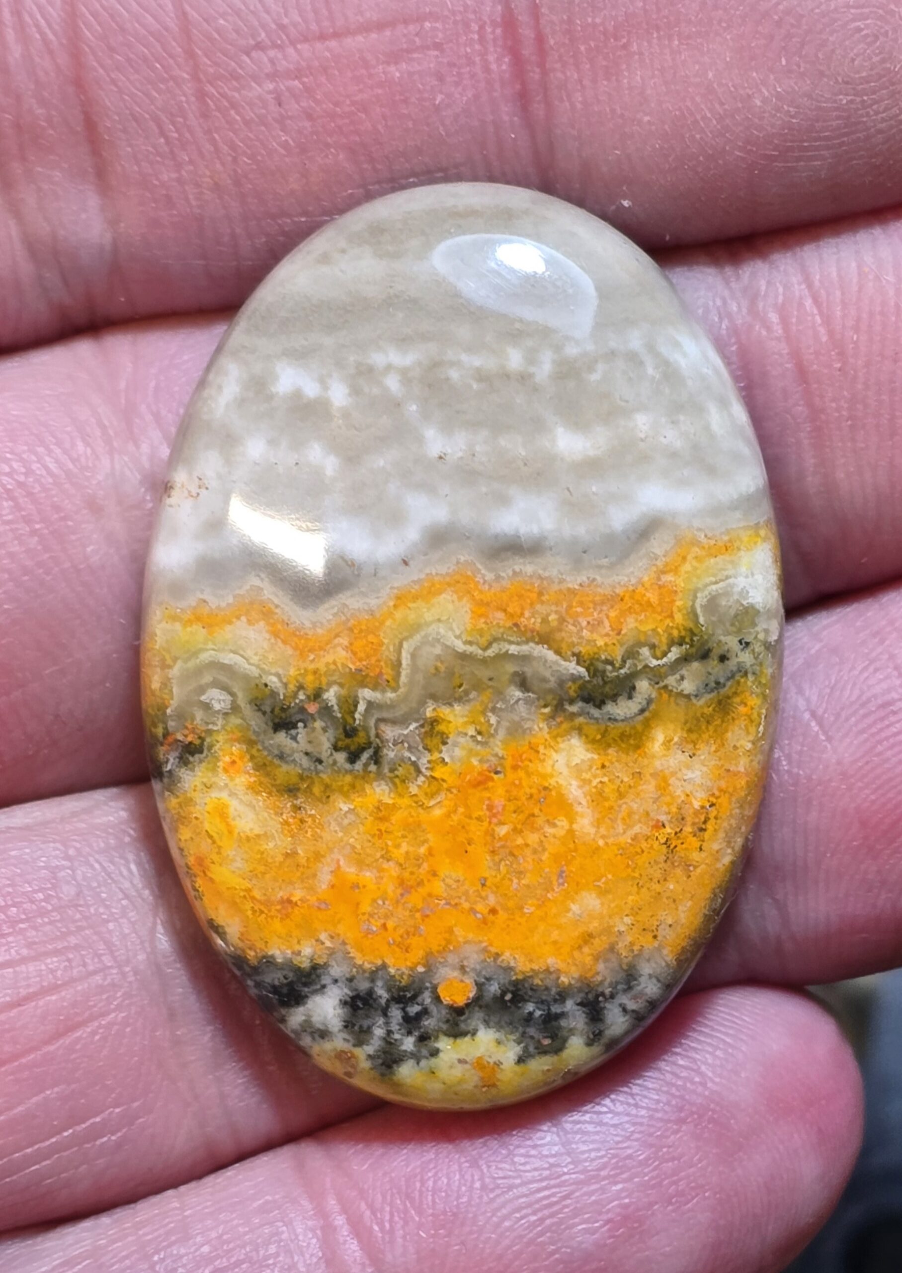 40x28mm bumblebee jasper cabochon