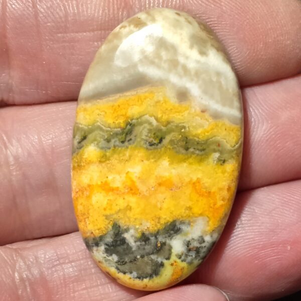 41x25mm bumblebee jasper cabochon