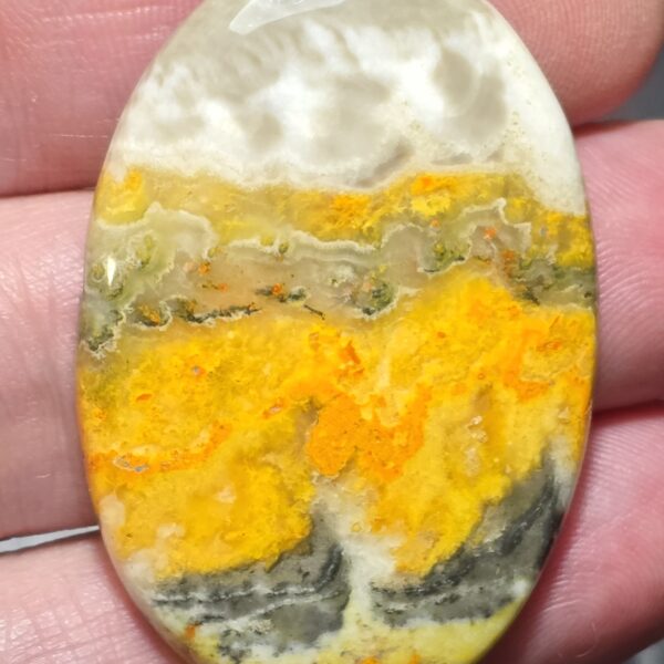 47x31mm bumblebee jasper cabochon