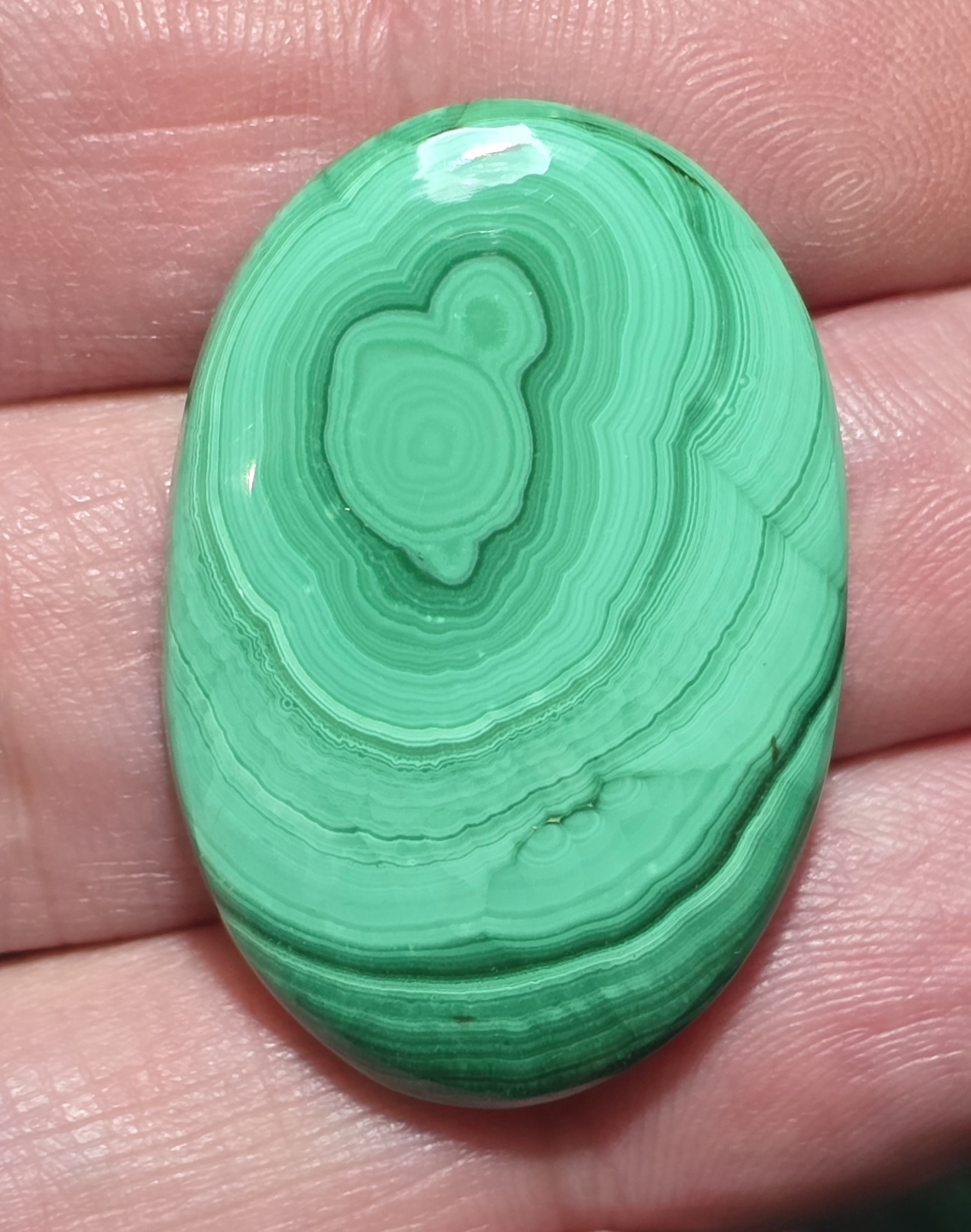 35x24mm Malachite cabochon
