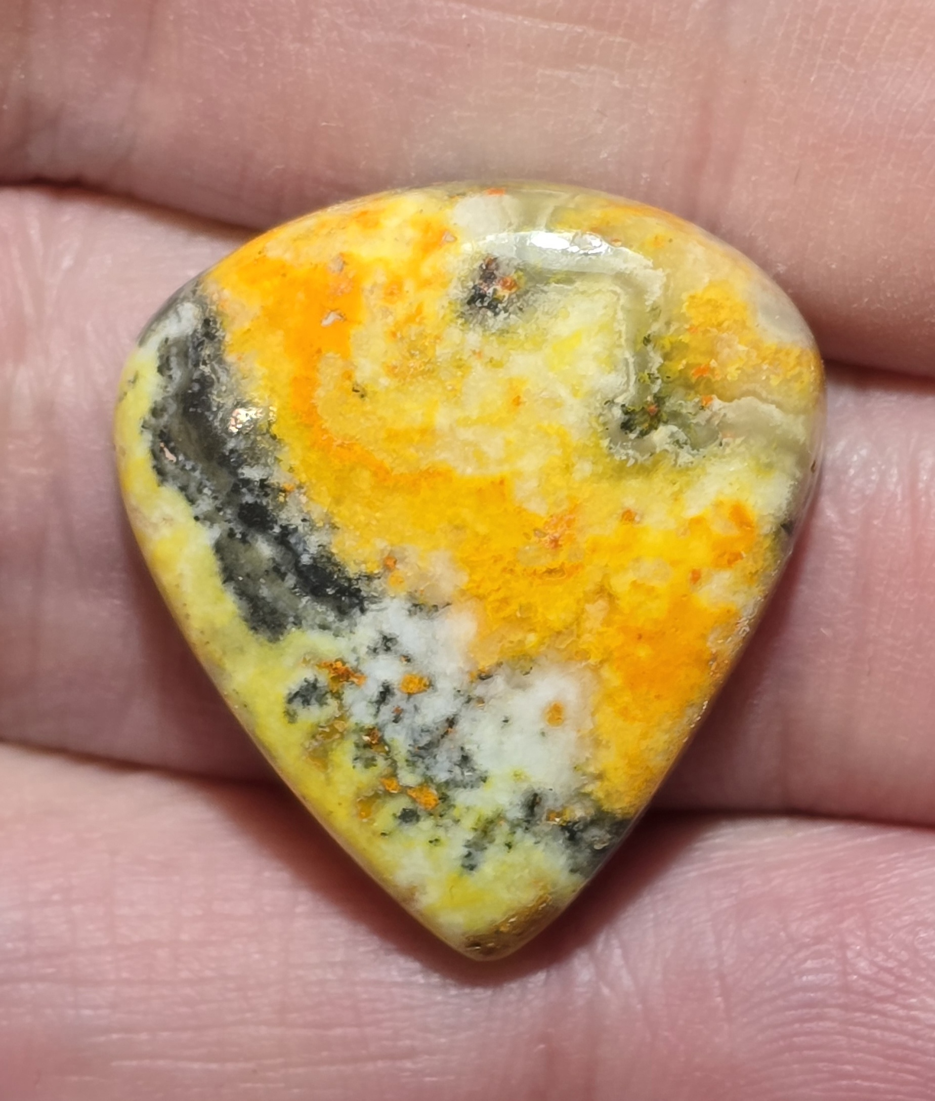 26x24mm bumblebee jasper cabochon