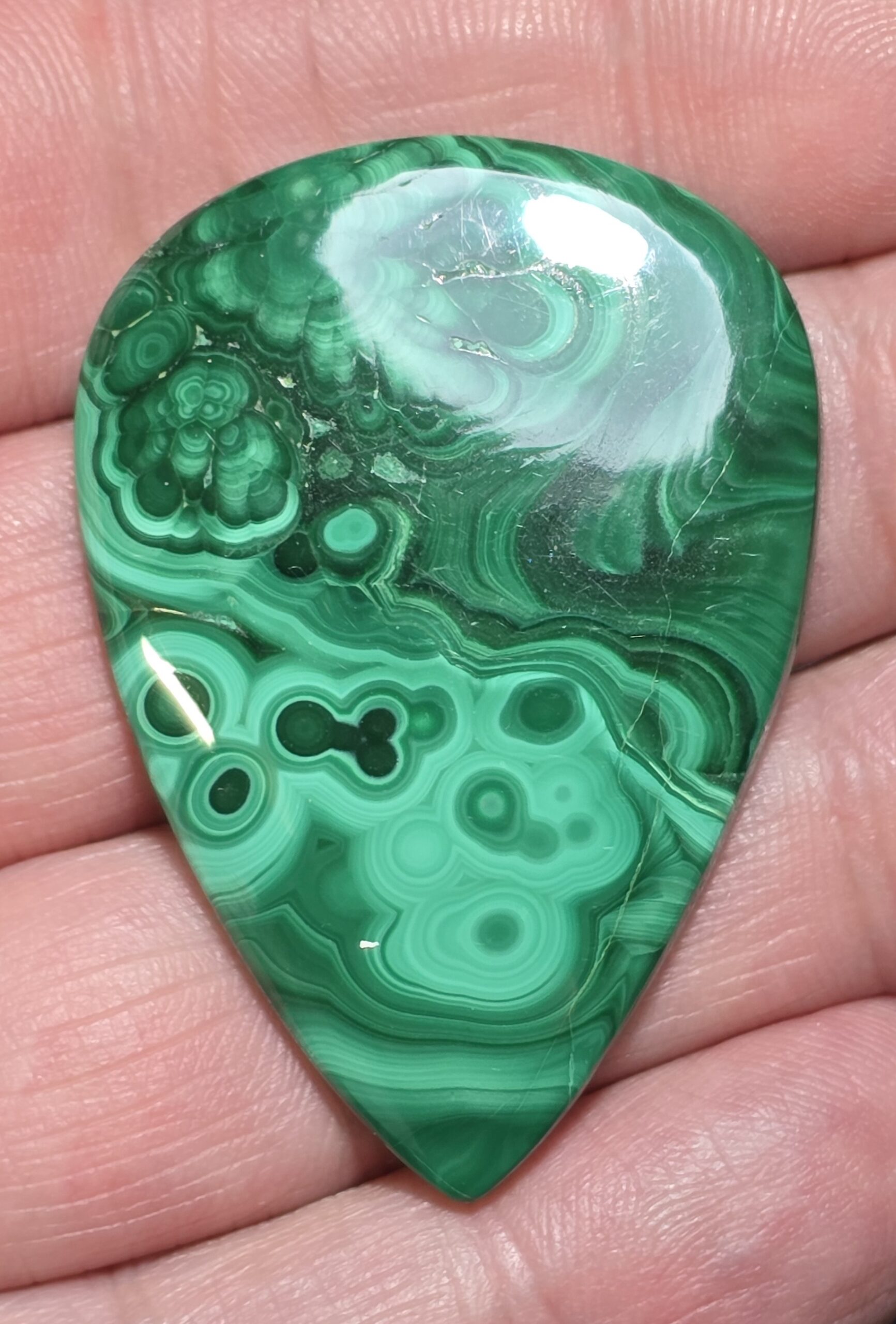 47x33mm Malachite cabochon