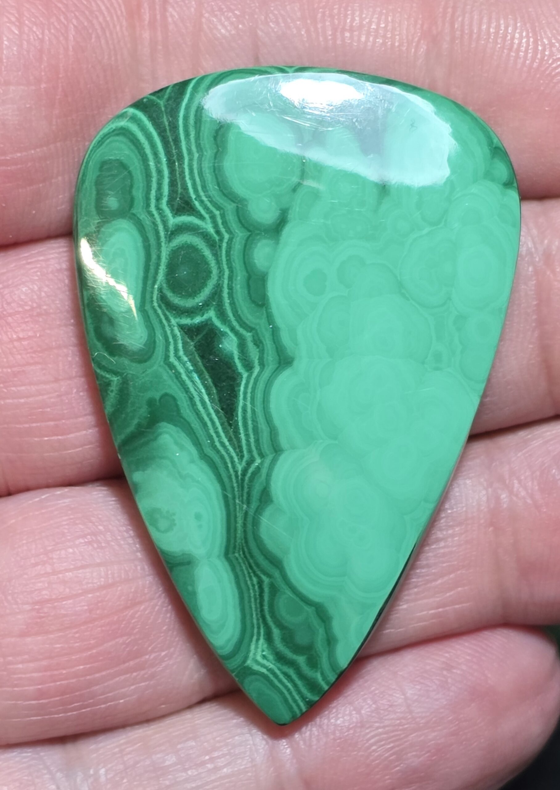 51x34mm Malachite cabochon