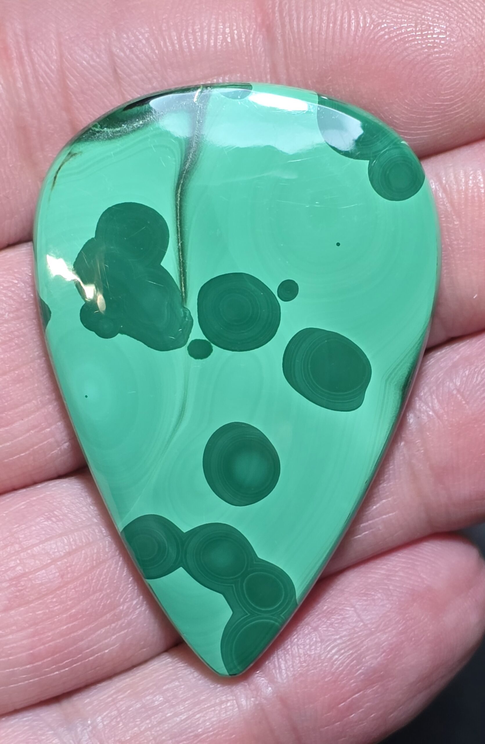 52x35mm Malachite cabochon