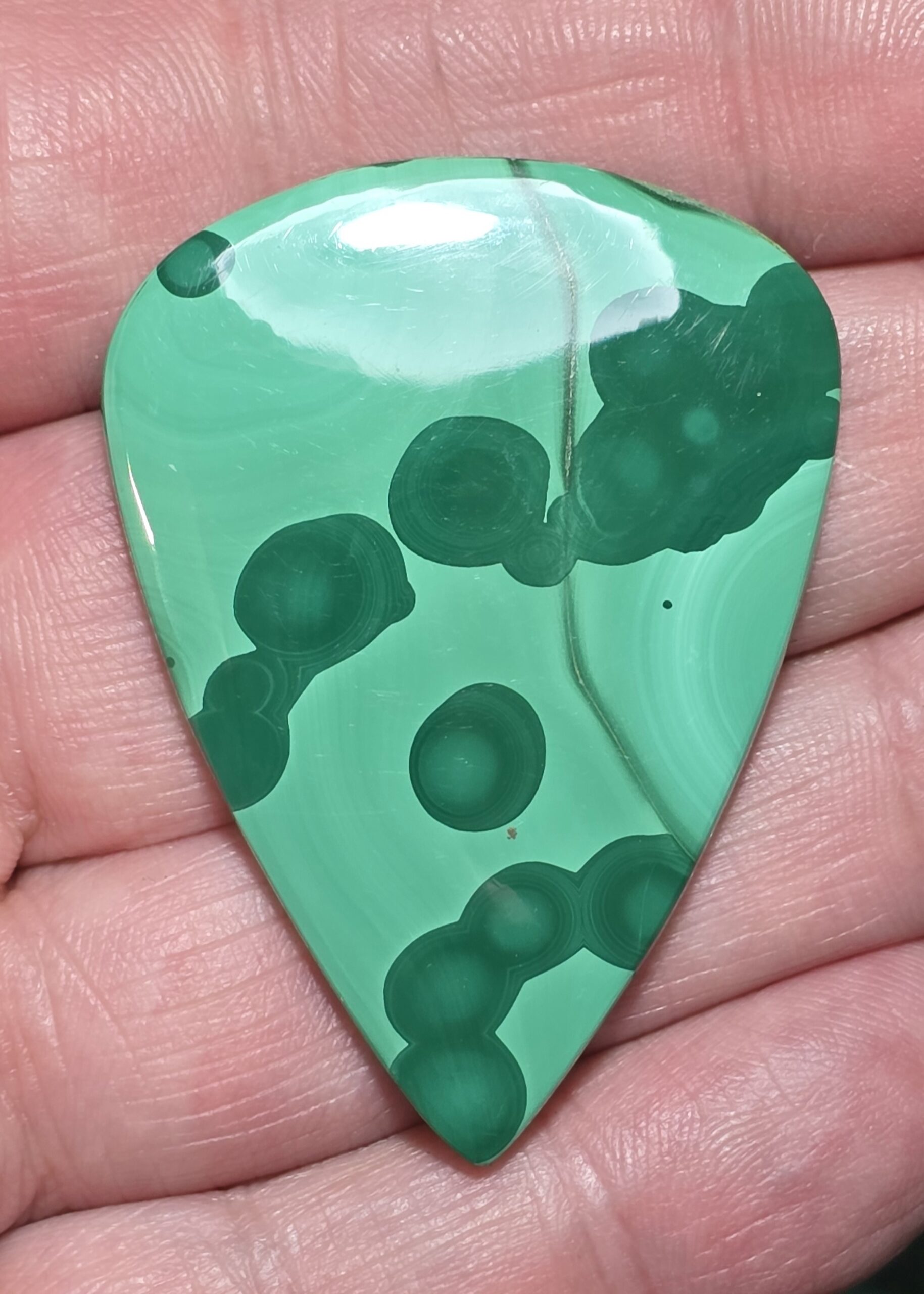 49x36mm Malachite cabochon