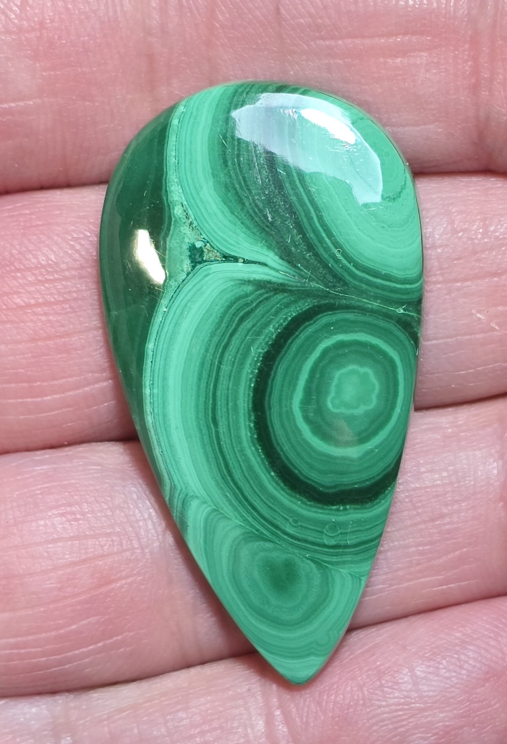 43x24mm Malachite cabochon