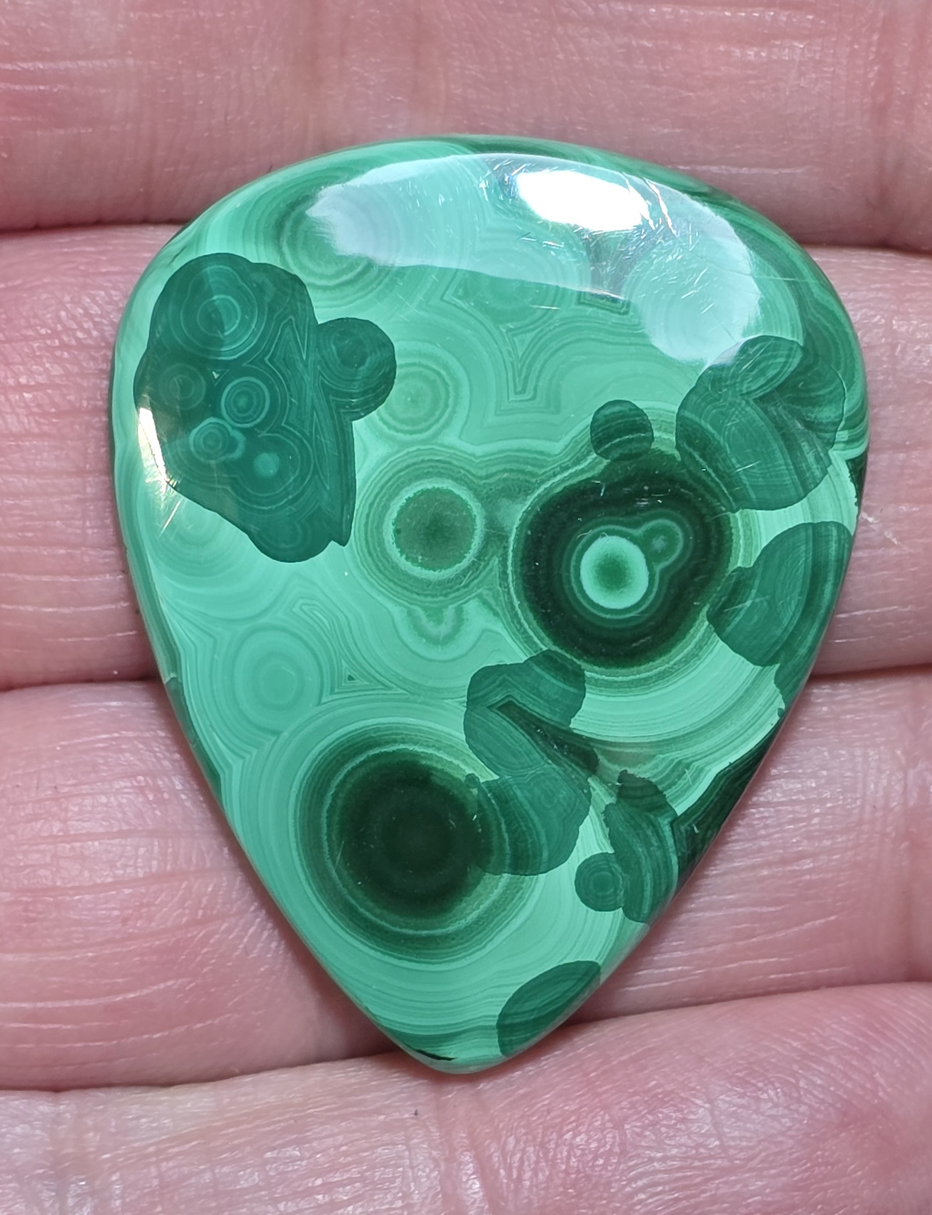38x31mm Malachite cabochon