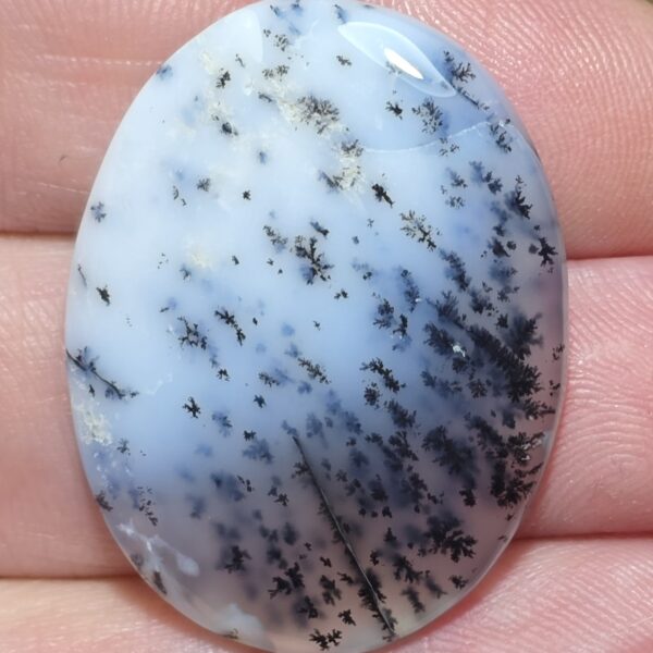 35x27mm Dendritic chalcedony cabochon