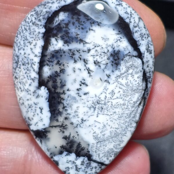 44x32mm Dendritic chalcedony cabochon