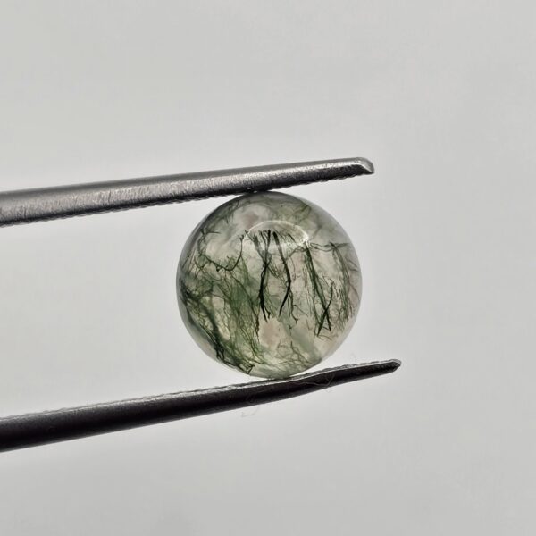 8mm round moss agate cabochon, high quality