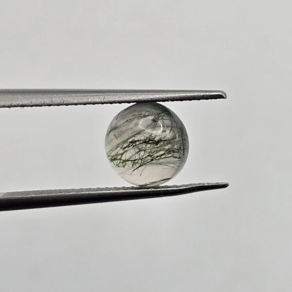 8mm round moss agate cabochon, high quality