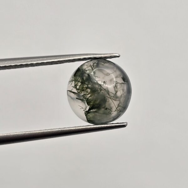 10mm round moss agate cabochon, high quality