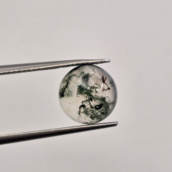 10mm round moss agate cabochon, high quality