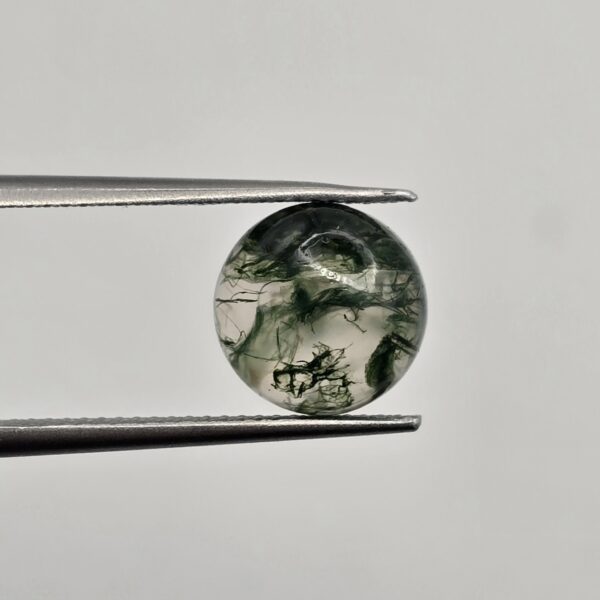 10mm round moss agate cabochon, high quality