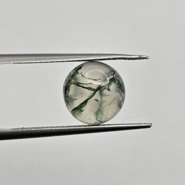 10mm round moss agate cabochon, high quality