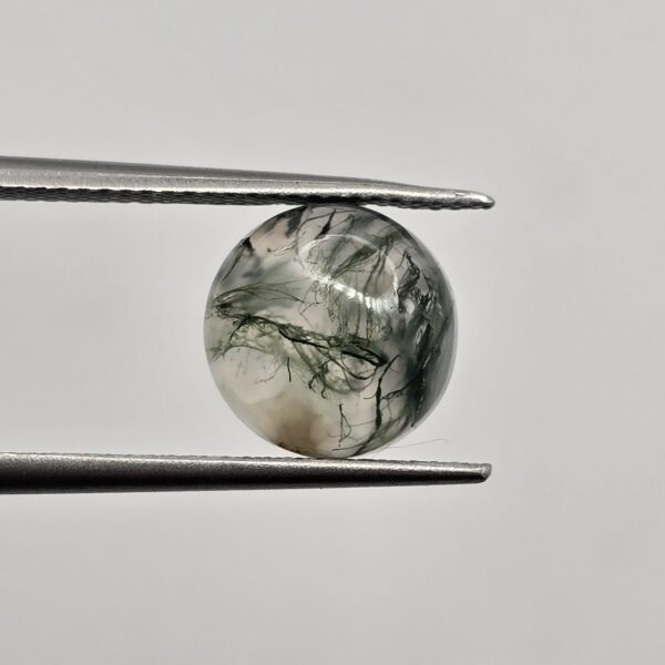 10mm round moss agate cabochon, high quality