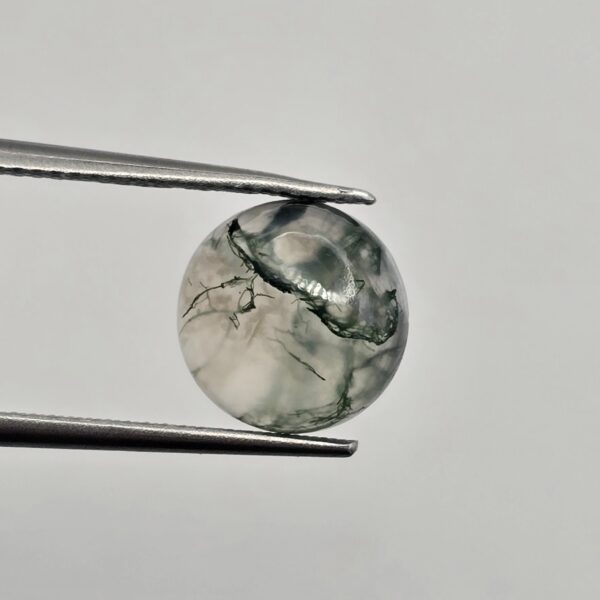 10mm round moss agate cabochon, high quality