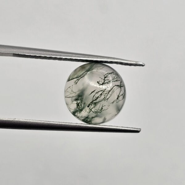 10mm round moss agate cabochon, high quality
