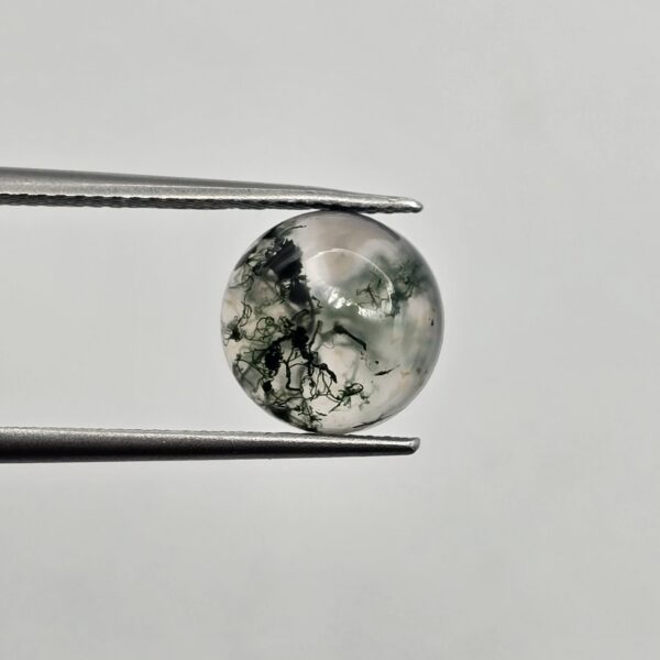 10mm round moss agate cabochon, high quality