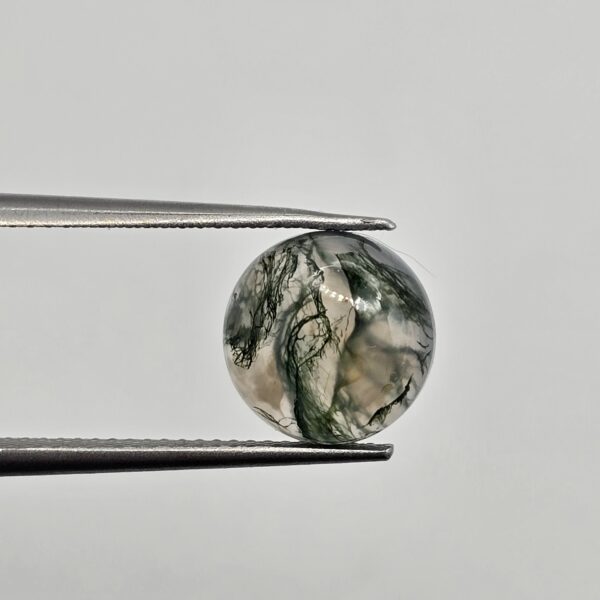 10mm round moss agate cabochon, high quality